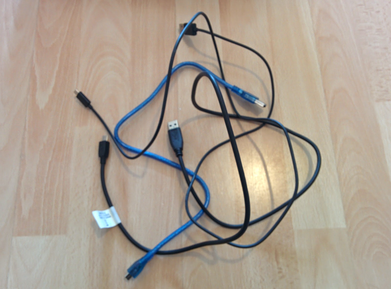 Selection of USB cables